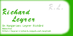 richard leyrer business card